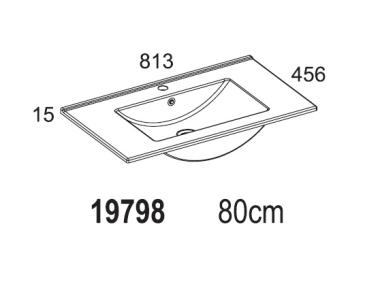 Zdjęcie: Umywalka Kyra 81 cm ELITA