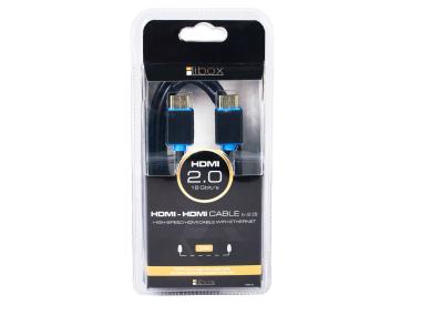 Zdjęcie: Kabel HDMI - HDMI 2.0 blister 1,5 m LB0135 LIBOX