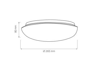 Zdjęcie: Plafon Bonifacy 26 cm SANICO