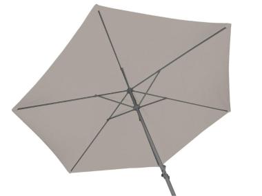 Zdjęcie: Parasol ogrodowy aluminiowy 300 cm z korbą szary VOG