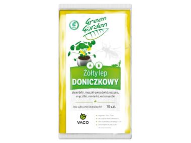 Zdjęcie: Lep doniczkowy żółty 14 cm x 7 cm 10 sztuk Green Garden VACO