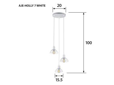 Zdjęcie: Lampa wisząca AJE-HOLLY 7 White 3xE14 ACTION