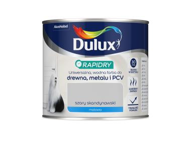 Zdjęcie: Farba do drewna, metalu, PCV Rapidry szary skandynawski 0,4 L DULUX