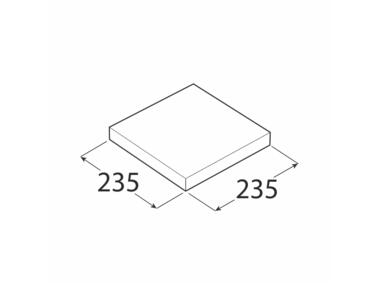 Zdjęcie: Półka samowisząca FSG 235x235 mm biały wysoki połysk VELANO