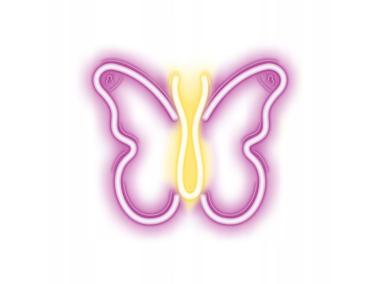 Zdjęcie: Neon LED Motyl różowy PLASTROL
