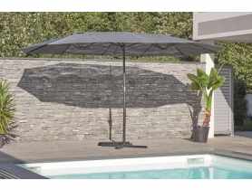 PARASOL "DOUBLE" 460X275CM SZARY