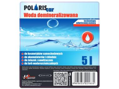 Zdjęcie: Woda demineralizowana 5 L POLARISCAR