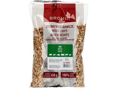 Zdjęcie: Zrębki do wędzenia/grillowania, buk, 450 g BROWIN