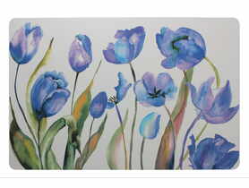 Podkładka Tulipany 43,5x28,5 cm niebieski UNIGLOB