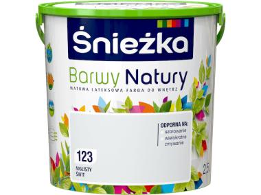 Zdjęcie: Farba Barwy Natury mglisty świt 123 2,5L ŚNIEŻKA