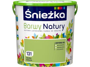 Zdjęcie: Farba Barwy Natury zielona herbata 131 2,5L ŚNIEŻKA