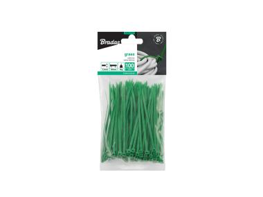 Zdjęcie: Taśma kablowa 2,5 x 150 mm Green 100 sztuk - karta BRADAS