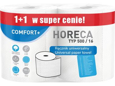 Zdjęcie: Ręcznik papierowy typ 500/16 2W (1+1) 2 rolki HORECA COMFORT+