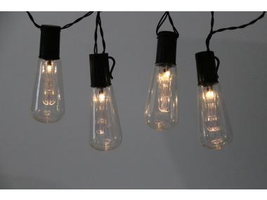 Zdjęcie: Girlanda Edison 10 LED czarna baterie 2xAA POLUX