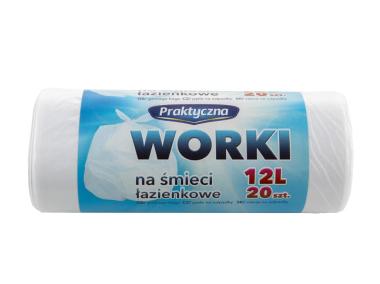 Zdjęcie: Worki do śmieci łazienkowe 12 L - 20 szt. PRAKTYCZNA