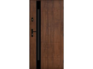 Zdjęcie: Drzwi zewnętrzne andromeda orzech 80p kpl PANTOR