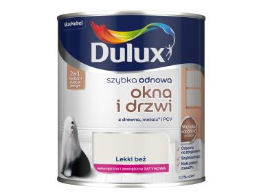 Zdjęcie: Farba Szybka Odnowa Okna i Drzwi lekki beż 0,75 L DULUX