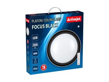 Zdjęcie: Plafon LED Aje-Focus Black + pilot ACTIVEJET