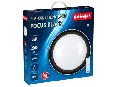 Zdjęcie: Plafon LED Aje-Focus Black + pilot ACTIVEJET