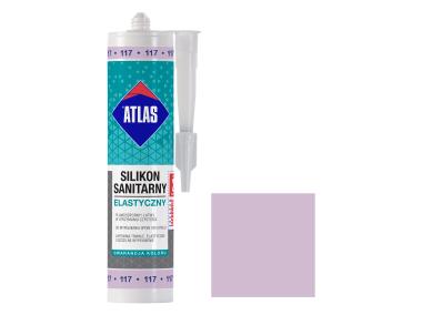 Zdjęcie: Silikon sanitarny elastyczny, 117 fioletowy, 280 ml ATLAS