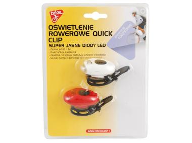 Zdjęcie: Zestaw lamp rowerowych Quick Clip BIKE OK