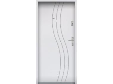 Zdjęcie: Drzwi wejściowe do mieszkań Bastion N-07 Biały 80 cm lewe OSP KR CENTER