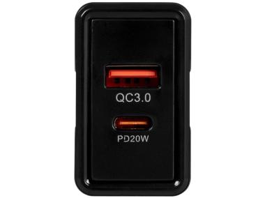 Zdjęcie: Ładowarka sieciowa USB Quick Charge USB + PD 38W premium line VA0007 VAYOX