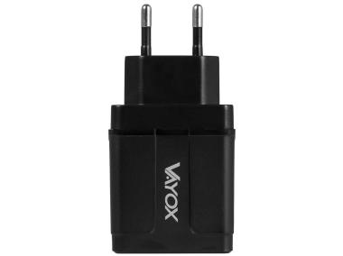 Zdjęcie: Ładowarka sieciowa USB Quick Charge USB + PD 38W premium line VA0007 VAYOX