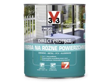 Zdjęcie: Farba na różne powierzchnie Direct Protect satyna ciemny brąz 2 L V33