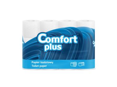 Zdjęcie: Papier toaletowy 12 rolek - 3 warstwy COMFORT PLUS