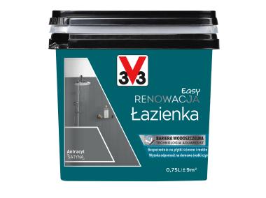 Zdjęcie: Farba renowacyjna Easy Renowacja Łazienka antracyt 0,75 L V33