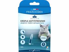 Krople antystresowe z kocimiętką dla kotów, 4 x 1 ml FRANCODEX