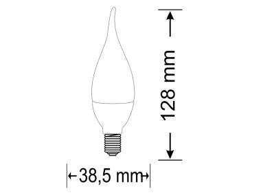 Zdjęcie: Żarówka LED F40 E14 5 W 396 lm POLUX