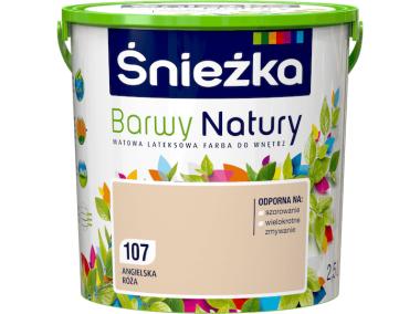 Zdjęcie: Farba Barwy Natury angielska róża 107 2,5L ŚNIEŻKA