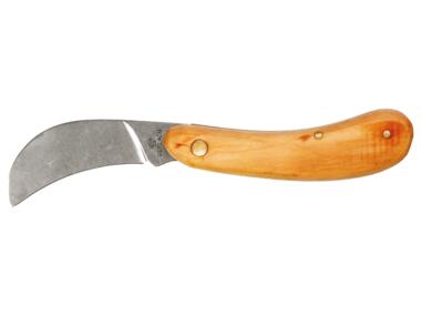 Zdjęcie: Nóż monterski sierpak, drewniane okładki TOPEX
