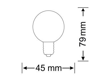 Zdjęcie: Żarówka LED G45 E27 SMD 3,5 W WW 230 lm pc+aluminium POLUX