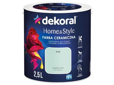 Zdjęcie: Farba ceramiczna Home&Style aloe 2,5 L DEKORAL