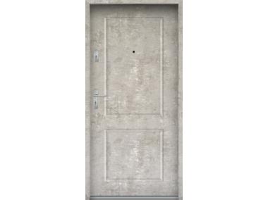 Zdjęcie: Drzwi wejściowe do mieszkań Bastion S-91 Beton naturalny 80 cm prawe OSPŁ KR CENTER