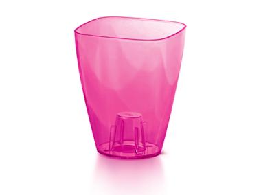 Zdjęcie: Doniczka Coubi różowy transparentny 13 cm PROSPERPLAST
