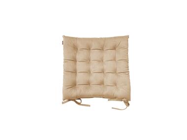 Zdjęcie: Poduszka na krzesło welwetowa sztruks casual chic taupe 43x43 cm CHIC HOME