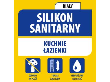 Zdjęcie: Silikon sanitarny 280 ml biały SOUDAL