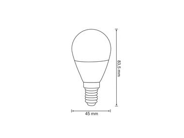 Zdjęcie: Żarówka LED G45 E14  6 W 640 lm pc+aluminium POLUX