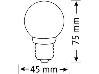 Zdjęcie: Żarówka LED G45 E27  6 W 640 lm pc+aluminium POLUX