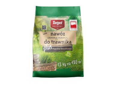 Zdjęcie: Nawóz granulowany na bazie mączki bazaltowej przeznaczony do nawożenia trawników 12 kg TARG