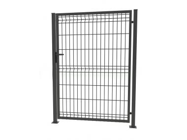 Zdjęcie: Furtka 3D 100x153 cm prawa ocynk 7016 komplet BETAFENCE