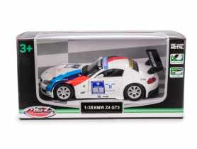 Model metalowy 1:38 Bmw Z4 Gt3 67315A biało-niebieski MSZ