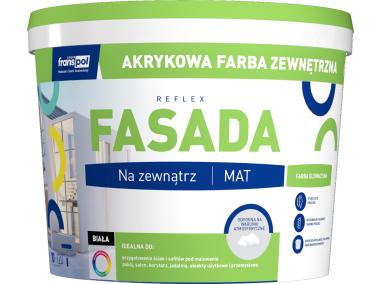 Zdjęcie: Farba fasadowa Reflex 10 L FRANS-POL