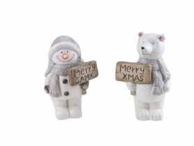 Figurka bożonarodzeniowa Marry Xmas 24 cm EM&EM