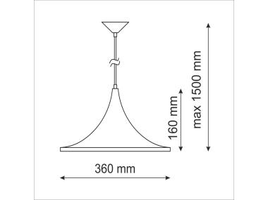 Zdjęcie: Lampa wisząca Modern E27 czarny IL MIO