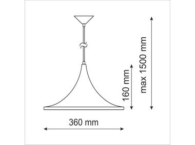 Zdjęcie: Lampa wisząca Modern E27 czarny IL MIO